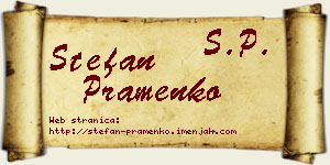 Stefan Pramenko vizit kartica
